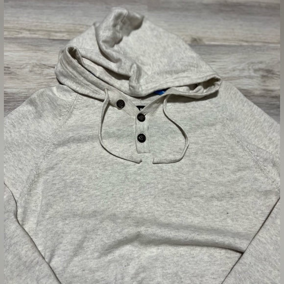 Men’s Hooded Sweater with buttons - Picture 4 of 4